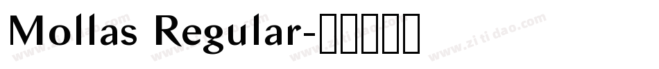 Mollas Regular字体转换